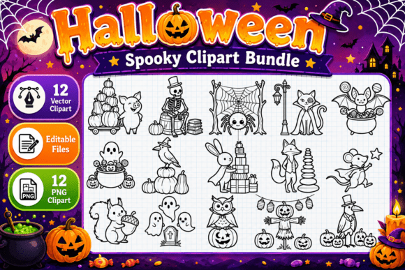 Download Halloween Spooky Clipart Bundle - Bundle Collection