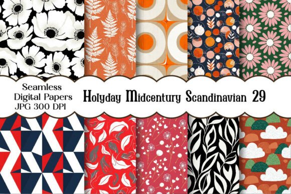 Download Holyday Midcentury Scandinavian Seamless - Scandinavian Collection