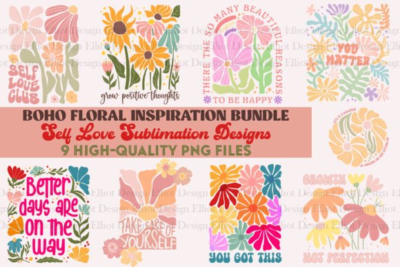 Download Boho Floral Inspiration PNG Bundle - Bundle Collection