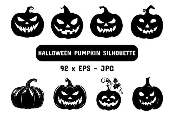 Download Halloween Pumpkin Silhouette Set Bundle - Bundle Collection