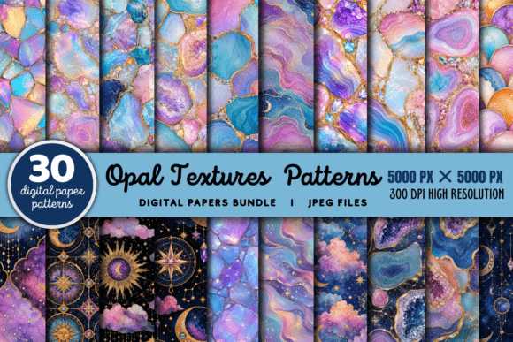 Download Opal Textures Patterns Bundle - Bundle Collection