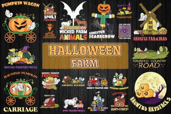 Download Farm Halloween SVG Bundle 20 Designs - Bundle Collection