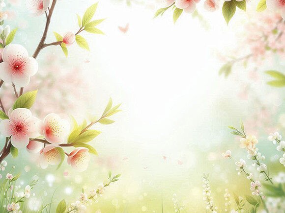 Download Spring Background with a Branch - Premium Bundle