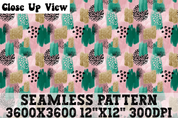 Download Funky Pink, Gold &amp; Green Pattern - Fun Collection