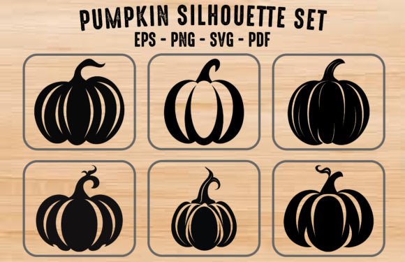 Download Pumpkin Silhouette Clipart SVG Bundle - Bundle Collection