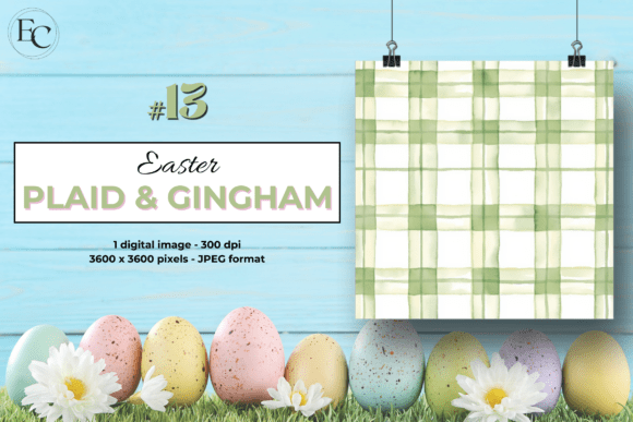 Download Fresh Green Gingham Spring Background - Spring background Collection