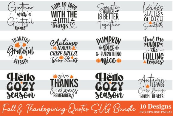 Download Fall Crafts SVG Design Bundle - Bundle Collection