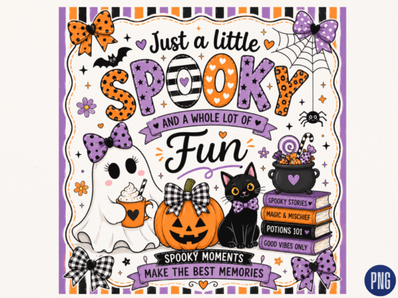 Download Just a Little Spooky Fun PNG, Cute Hallo - Fun Collection