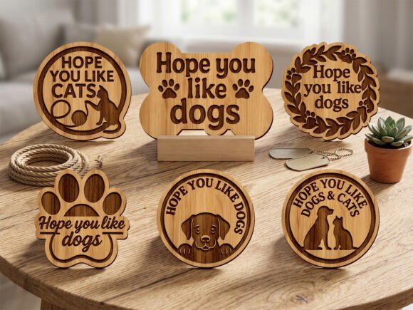 Download Laser Cut Hope You Like Dogs Sign Bundle - Bundle Collection