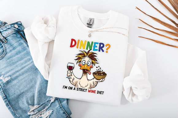 Download Funny Sassy Duck Dinner I’m on a Strict - Fun Collection