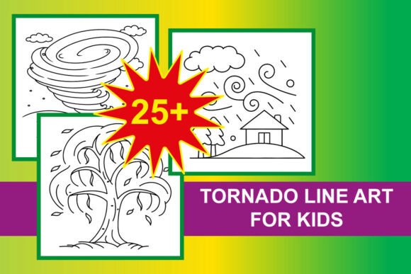 Download Tornado Line Art for Kids - Tornado Collection