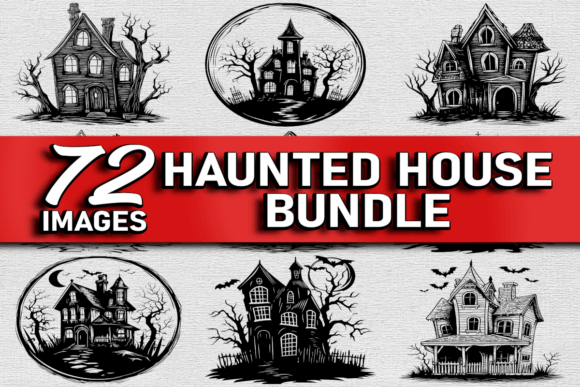 Download Haunted House Vector Bundle Svg Eps Png - Bundle Collection