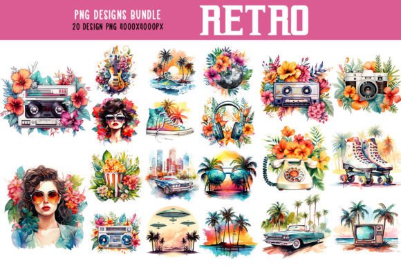 Download Back to the 80s Retro Vibes Bundle - Bundle Collection
