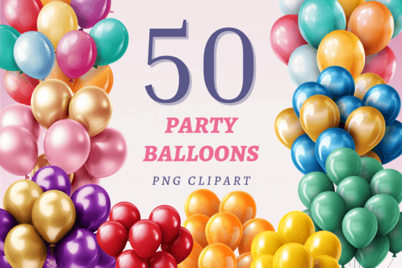 Download Party Balloons PNG Bundle - Bundle Collection