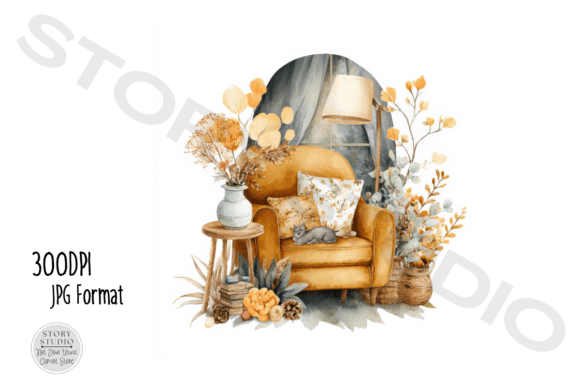 Download Cozy Home Decor Clipart Bundle - Bundle Collection