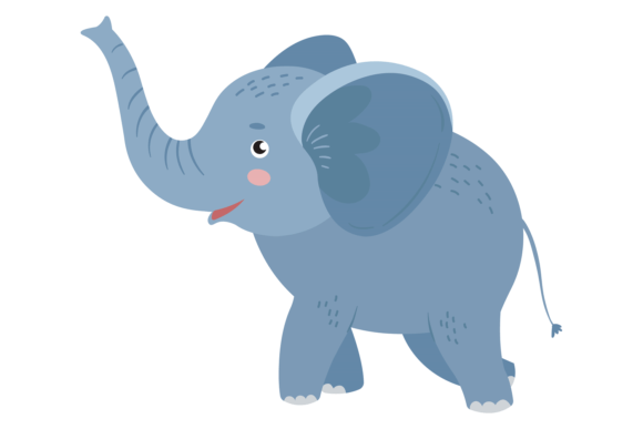 Download Cute Elephant in Scandinavian Style. Fun - Fun Collection