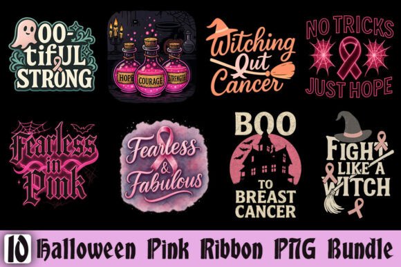 Download Halloween Pink Ribbon PNG Bundle - Bundle Collection