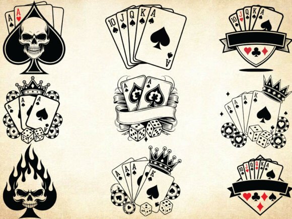 Download Poker Cards Crown Svg Bundle, Royal Svg - Bundle Collection