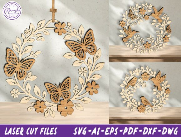 Download Personalized Floral Wreath SVG Bundle - Bundle Collection