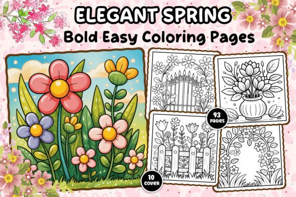 Download Elegant Floral Spring Coloring Pages - Elegant Collection
