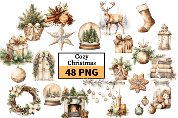 Download Natural Christmas Bundle, Neutral Colors - Bundle Collection