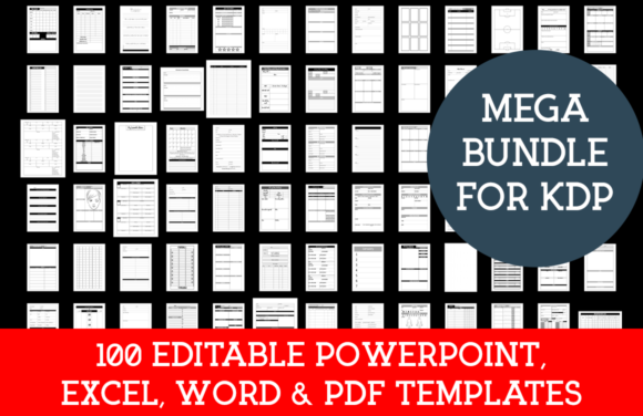 Download MEGA KDP Editable Templates Bundle - Bundle Collection