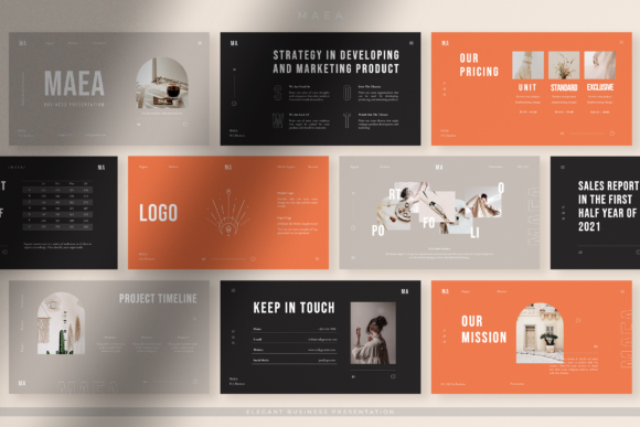Download Maea - Elegant Brand Identity PPT - Elegant Collection