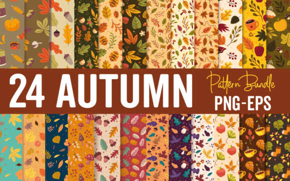 Download Autumn Pattern PNG Design Bundle - Bundle Collection
