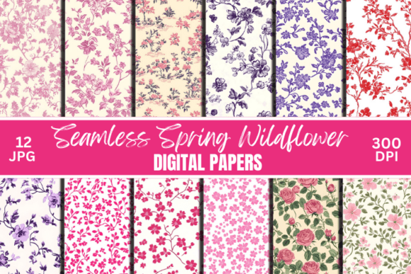 Download Seamless Wildflower Pattern Bundle - Bundle Collection