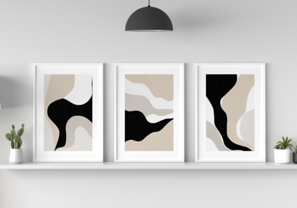 Download Set of 3 Geometric Scandinavian Art - Premium Bundle