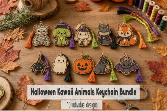 Download Halloween Keychain SVG Bundle - Bundle Collection