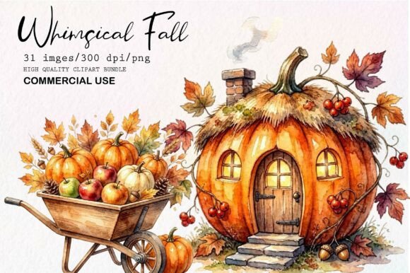 Download Whimsical Fall Clipart Bundle - Bundle Collection
